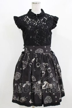 画像1: elements,H / ANTIQUE MOTIFワンピース  ブラック H-26-03-04-1029-PU-OP-KB-ZH