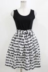 画像1: MILK / Messageキャミワンピース  ブラックプリント H-26-03-04-1031-ML-OP-KB-ZH (1)