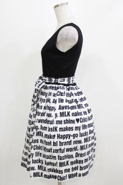 画像2: MILK / Messageキャミワンピース  ブラックプリント H-26-03-04-1031-ML-OP-KB-ZH