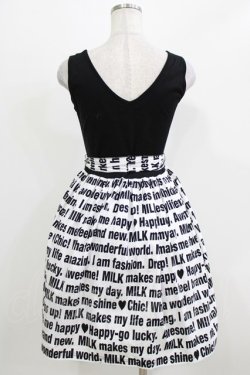 画像3: MILK / Messageキャミワンピース  ブラックプリント H-26-03-04-1031-ML-OP-KB-ZH
