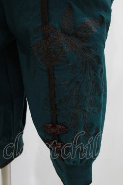 画像5: Ozz oneste / 鳳凰刺繍サロペット  グリーン H-26-03-04-1003-OO-PA-KB-ZH