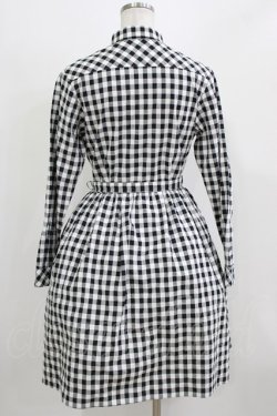 画像3: MILK / ギンガムロングワンピース  ブラック H-26-03-04-1033-ML-OP-KB-ZH