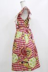 画像2: MILK / タルトエプロンドレス  ベリーギンガム H-26-03-04-1034-ML-OP-KB-ZH (2)