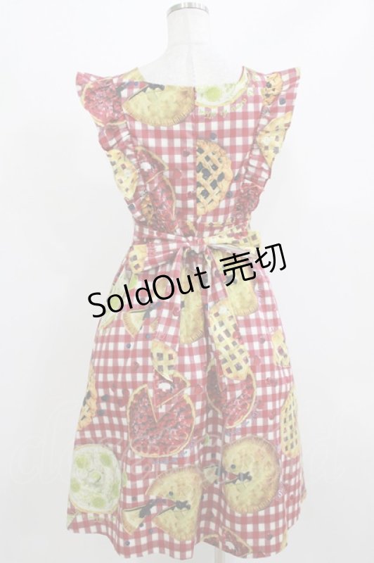 画像3: MILK / タルトエプロンドレス  ベリーギンガム H-26-03-04-1034-ML-OP-KB-ZH (3)