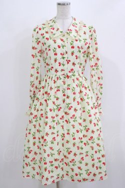 画像1: MILK / ベリー・ルージュドレス  クリーム×レッドベリー H-26-03-04-1043-ML-OP-KB-ZH