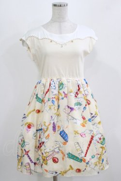 画像1: MILK / キャンドルハーフワンピース  アイボリー H-26-03-04-1045-ML-OP-KB-ZH