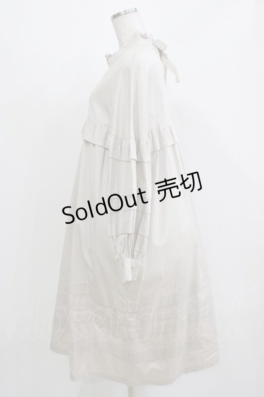 画像2: MILK / ミルフィーユワンピース  ベージュ H-26-03-04-1047-ML-OP-KB-ZH (2)