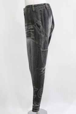 画像2: ALGONQUINS / ダメージデニムパンツ  グレー H-26-03-04-1005-AL-PA-KB-ZH