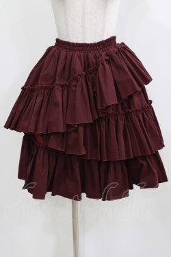 画像1: Vallee lys / "Sweet alyssum series"イレギュラースカート  ワイン H-26-03-04-1049-GO-SK-KB-ZH