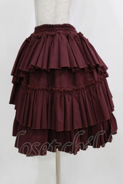 画像2: Vallee lys / "Sweet alyssum series"イレギュラースカート  ワイン H-26-03-04-1049-GO-SK-KB-ZH