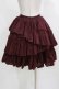 画像3: Vallee lys / "Sweet alyssum series"イレギュラースカート  ワイン H-26-03-04-1049-GO-SK-KB-ZH (3)
