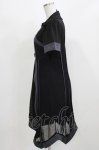 画像2: Ozz oneste / 薔薇刺繍レイヤードワンピース  黒×紫 H-26-03-04-1058-OO-OP-KB-ZH (2)