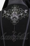画像4: Ozz oneste / 薔薇刺繍レイヤードワンピース  黒×紫 H-26-03-04-1058-OO-OP-KB-ZH (4)