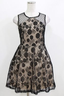 画像1: NUDE N' RUDE / Spirit wing dress S-M ベージュ×黒 H-26-03-04-1059-GO-OP-KB-ZH