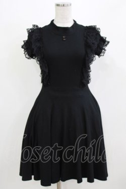 画像1: Katie / ROSEMARY bottle neck one-piece  ブラック H-26-03-04-1060-LO-OP-KB-ZH