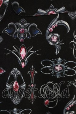 画像4: Drug Honey / アンティークブローチ柄パンツ  黒 H-26-03-04-1006-PU-PA-KB-ZH