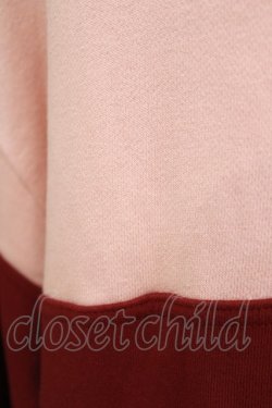 画像4: Candy Stripper / BRAVE DINOSAUR SWEATワンピース 2(M) PINK×BORDEAUX H-26-03-04-1062-PU-OP-KB-ZH