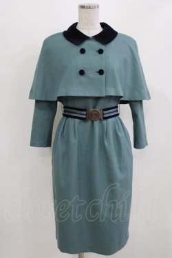 画像1: MILK / キャサリンTwin SET  ミスティーグリーン×ネイビー H-26-03-04-1063-ML-OP-KB-ZH