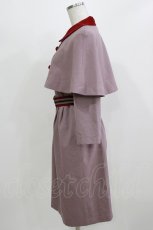 画像2: MILK / キャサリンTwin SET  スモーキーピンク×エンジ H-26-03-04-1064-ML-OP-KB-ZT0517H (2)