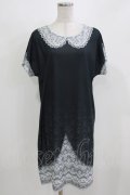 abilletage / トロンプルイユTシャツワンピース（レースセーラー）  ブラック H-26-03-04-1065-GO-OP-KB-ZH