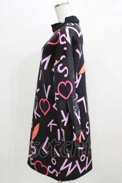 画像2: MILK / MILKISSカットワンピース  ブラックベース H-26-03-04-1068-ML-OP-KB-ZH