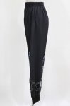 画像2: NieR Clothing / ブロッキングサルエルパンツ  黒×和柄九尾水色 H-26-03-04-1008-PU-PA-KB-ZH (2)