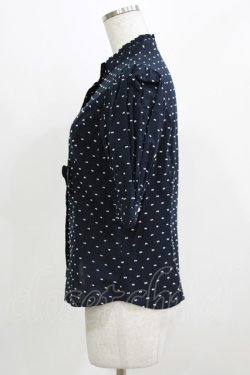 画像2: Sheglit / ドビードットパフブラウス M ネイビー H-26-03-04-1075-EL-TO-KB-ZH