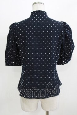 画像3: Sheglit / ドビードットパフブラウス M ネイビー H-26-03-04-1075-EL-TO-KB-ZH