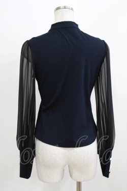 画像3: abilletage / チャイナカットソー  ネイビー H-26-03-04-1076-GO-TO-KB-ZH