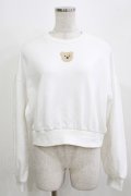 merry jenny / bearスウェットトップス  ホワイト H-26-03-04-1077-LO-TO-KB-ZH