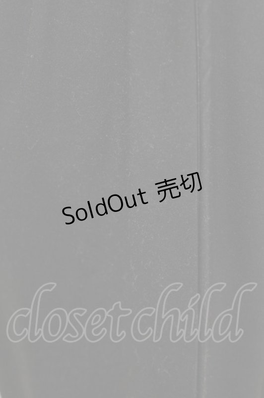 画像4: NieR Clothing / ブロッキングサルエルパンツ  黒×和柄九尾水色 H-26-03-04-1008-PU-PA-KB-ZH (4)