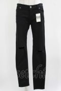 BLACK MORAL / ダメージスキニーパンツ L ブラック H-26-03-04-1009-PU-PA-KB-ZH