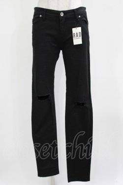 画像1: BLACK MORAL / ダメージスキニーパンツ L ブラック H-26-03-04-1009-PU-PA-KB-ZH