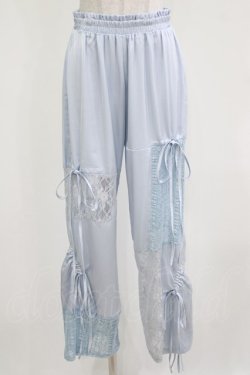 画像1: Candy Stripper / LACY PATCH WORK DROST PANTS  ライトブルー H-26-03-04-1012-PU-PA-KB-ZH
