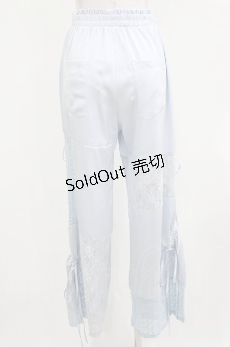 画像3: Candy Stripper / LACY PATCH WORK DROST PANTS  ライトブルー H-26-03-04-1012-PU-PA-KB-ZH (3)