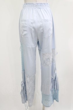画像3: Candy Stripper / LACY PATCH WORK DROST PANTS  ライトブルー H-26-03-04-1012-PU-PA-KB-ZH
