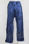 画像3: MALKOMALKA / サイドメッシュ総柄パンツ  ブルー H-26-03-04-1013-PU-PA-KB-ZH (3)