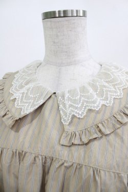 画像4: Maison de minette / ストライプドレス  ベージュ H-26-03-04-1015-LO-OP-KB-ZH