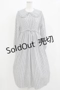 merry jenny / bear刺繍チェックワンピース  グレー H-26-03-04-1017-LO-OP-KB-ZH