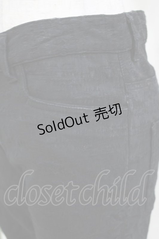 画像4: MiDiom / ジャガドシャーリングパンツ  ブラック H-26-03-04-1002-PU-PA-KB-ZH (4)