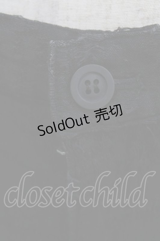 画像5: MiDiom / ジャガドシャーリングパンツ  ブラック H-26-03-04-1002-PU-PA-KB-ZH (5)