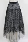 画像3: HELL CAT PUNKS / チュールスカート F 黒×白 H-26-03-04-1023-PU-SK-KB-ZH (3)