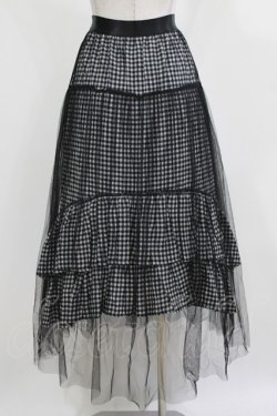 画像3: HELL CAT PUNKS / チュールスカート F 黒×白 H-26-03-04-1023-PU-SK-KB-ZH