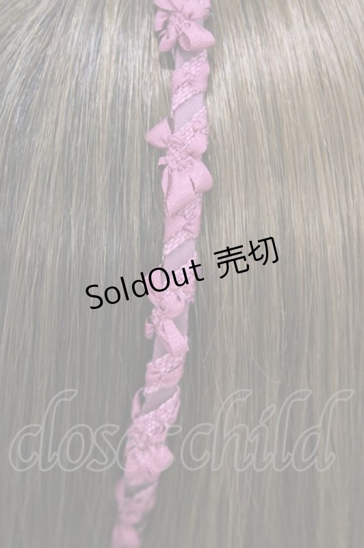 画像3: Jane Marple / ブレードリボンカチューシャ  ローズ H-26-03-05-004-JM-AC-KB-ZH (3)