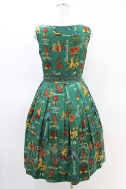 画像2: Jane Marple / Joyful crestのスクエアドレス  グリーン H-26-03-05-030-JM-OP-KB-ZH