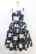 Emily Temple cute / Belleキャミソールワンピース  ネイビー H-26-03-05-031-ET-OP-KB-ZH