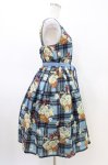 画像3: Emily Temple cute / マーガレットタータンノースリーブワンピース  サックス H-26-03-05-032-ET-OP-KB-ZH (3)