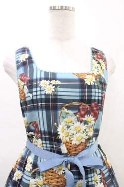 画像4: Emily Temple cute / マーガレットタータンノースリーブワンピース  サックス H-26-03-05-032-ET-OP-KB-ZH