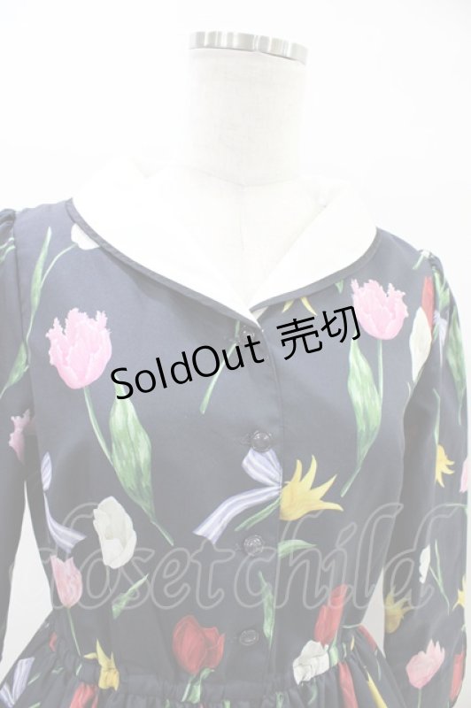 画像3: Emily Temple cute / Tulipワンピース  ネイビー H-26-03-05-034-ET-OP-KB-ZH (3)