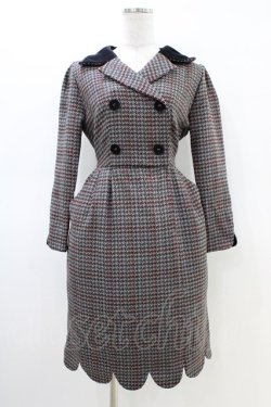 画像1: MILK / MISS WATSONワンピース  グレー×ブラック H-26-03-05-035-ML-OP-KB-ZH